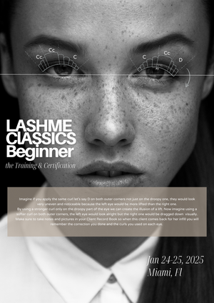 Classic Lash Training Jan 24-25 2025 Miami, FL| Beginner Certification